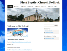 Tablet Screenshot of fbcpollock.org